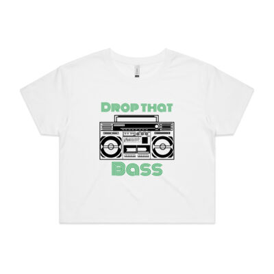Drop That Bass Retro Crop Tee Thumbnail