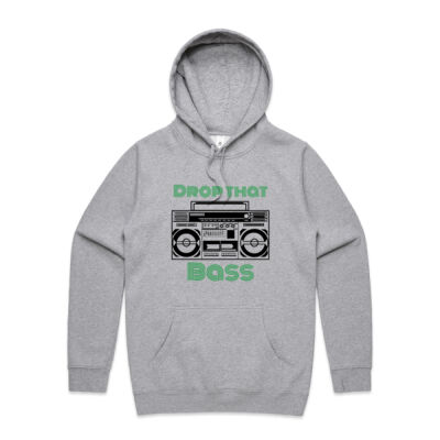 Drop That Bass Retro Print Hoodie  Thumbnail