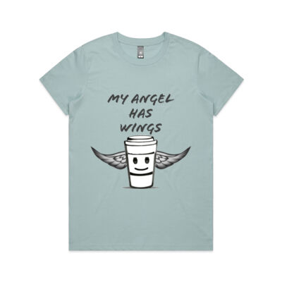 Coffee Angel Maple Crew Tee Thumbnail